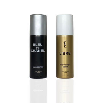 Pack Of Two Body Spray (Bleu de Chanel/YSL Libre Intense)