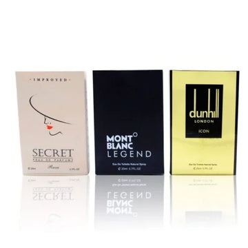 3 Testers(Secret,Mont Blanc Legend, Dunhill London)