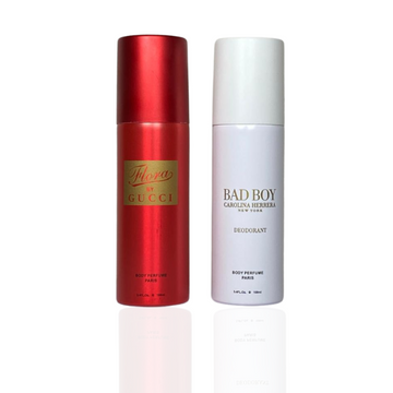 Pack Of Two Body Spray (Gucci Flora/ Carolina Herrera Bad Boy)