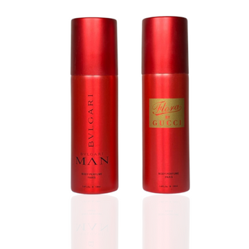 Pack Of Two Body Spray (Bulgari Man, Gucci Flora)