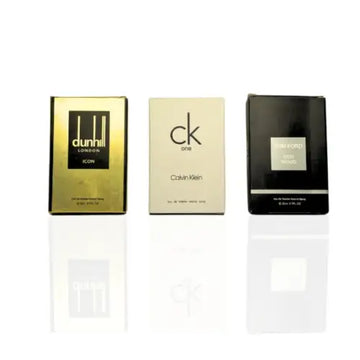 3 Testers (Dunhill Icon London, CK one, Tom Ford Oud Wood)
