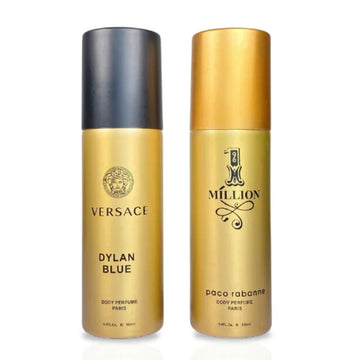 Pack Of Two Body Spray (Versace Dylan blue/ 1 Million)