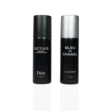 Pack Of Two Body Spray (Bleu De Chanel, Dior Sauvage)