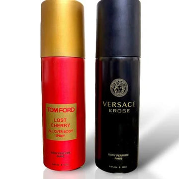Pack Of Two Body Spray (Tom ford Lost Cherry, Versace Eros)