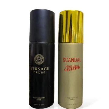 Pack Of Two Body Spray (Versace Eros, Jean Paul Gaultier Scandal For Him)