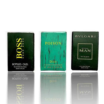3 Testers (Poison Dior,Hugo Bottled Oud,Bvlgari Man in Black)