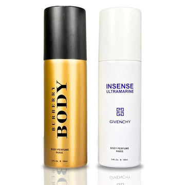 Pack Of Two Body Spray (Burberry Body / Insense Ultramarine Givenchy)