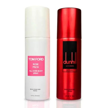 Pack Of Two Body Spray (Tom Ford Rose Prick / Dunhill London Desire)
